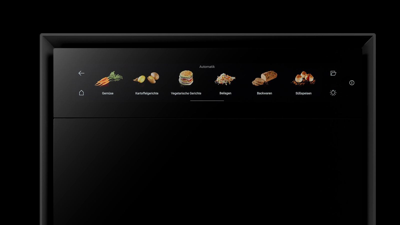 Display des BORA X BO mit Automatik-Programmen